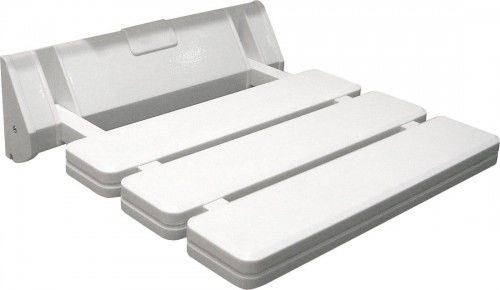 Aqualine Siedzisko prysznicowe składane 32x33 cm/ 130 kg , białe plastik SH/AE357