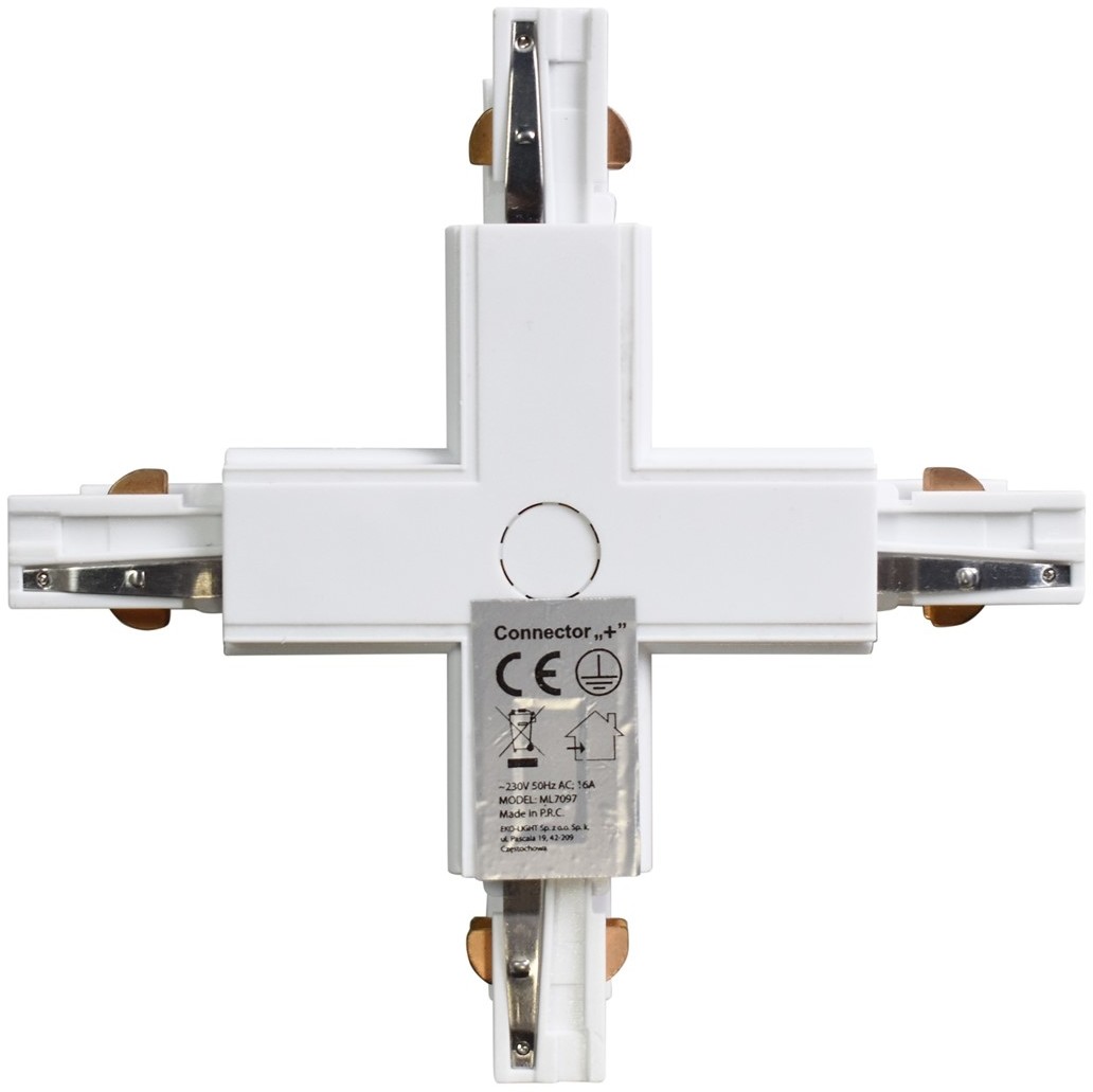 ECO-LIGHT Łącznik Lampy Track Light White 3 Circuit Typ + ML7097