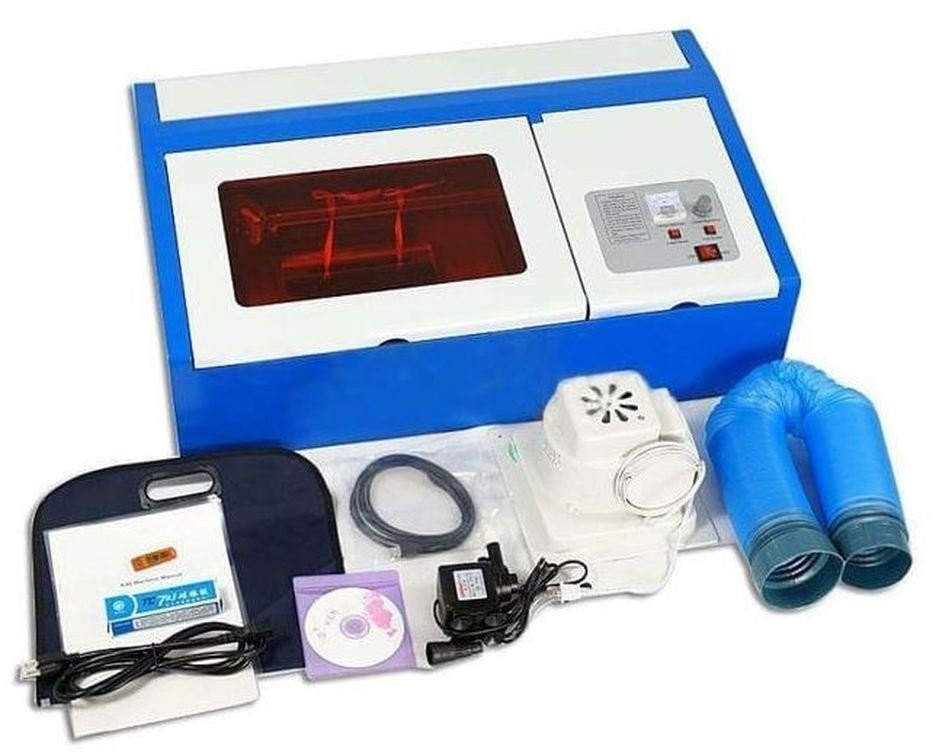 095 Godtech Ploter laserowy co2 laser grawerka maks wielkość obrabianego materiału 350x240 moc 40W) 75999-uniw