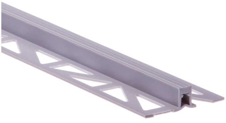 Cezar STANDERS Profil dylatacyjny PVC 10 mm / 2.5 m Jasno szary