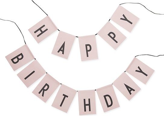 Design Letters Girlanda Happy Birthday różowa 20202002-pink