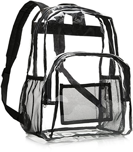 AmazonBasics School Backpack, Clear ZH1706170