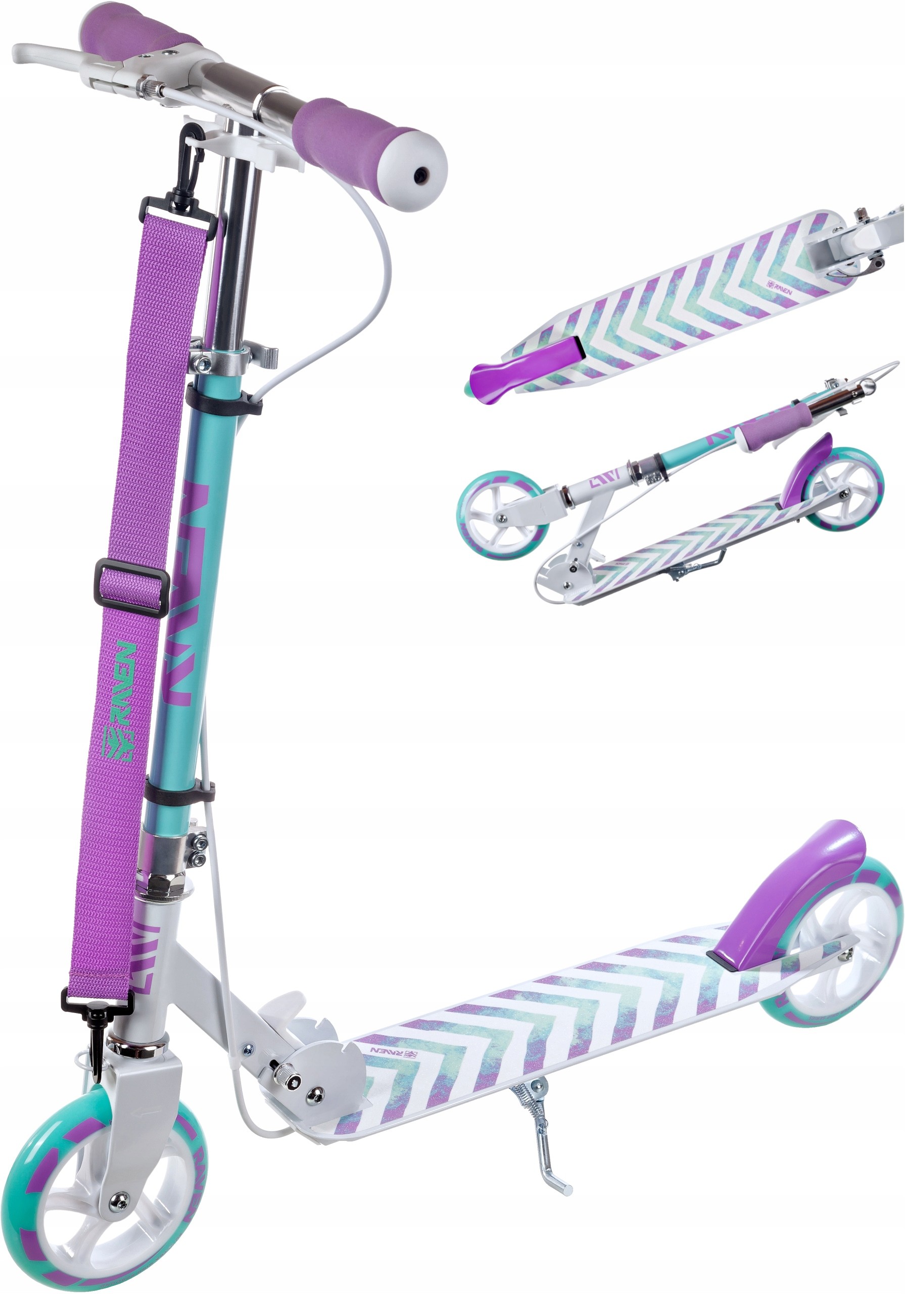 Hulajnoga Składana Raven Pastelle 145mm z hamulcem