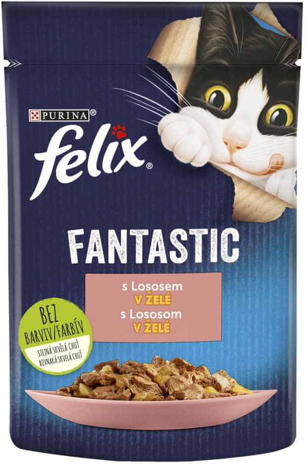 Purina Felix karma dla kota Fantastic łosoś w galarecie 26 x 85 g