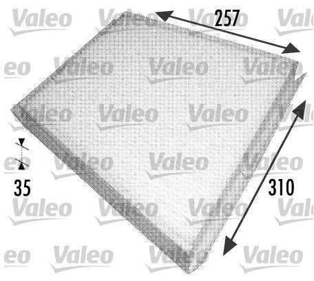 VALEO Filtr, przewietrzanie przestrzeni pasażerskiej 698702