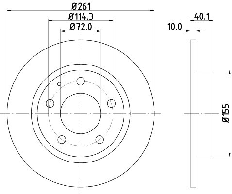 HELLA PAGID Tarcza hamulcowa PAGID 8DD355103-231