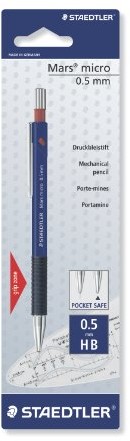 Staedtler 775 05bkda Mars Micro ołówek automatyczny HB, 1 sztuki na Blister 4007817709023