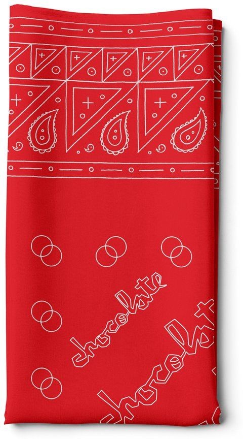 CHOCOLATE szalik CHOCOLATE BANDANA Red