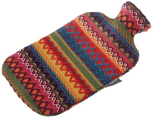 Fashy 6757 25 termoplastyczna butelka termiczna z poszewką do przytulania o peruowym wzornictwie, bezzapachowa, nadaje się do recyklingu, wytrzymała i trwała, bez spoin, wąska szyjka butelki ~ 2,0 l 6757 25