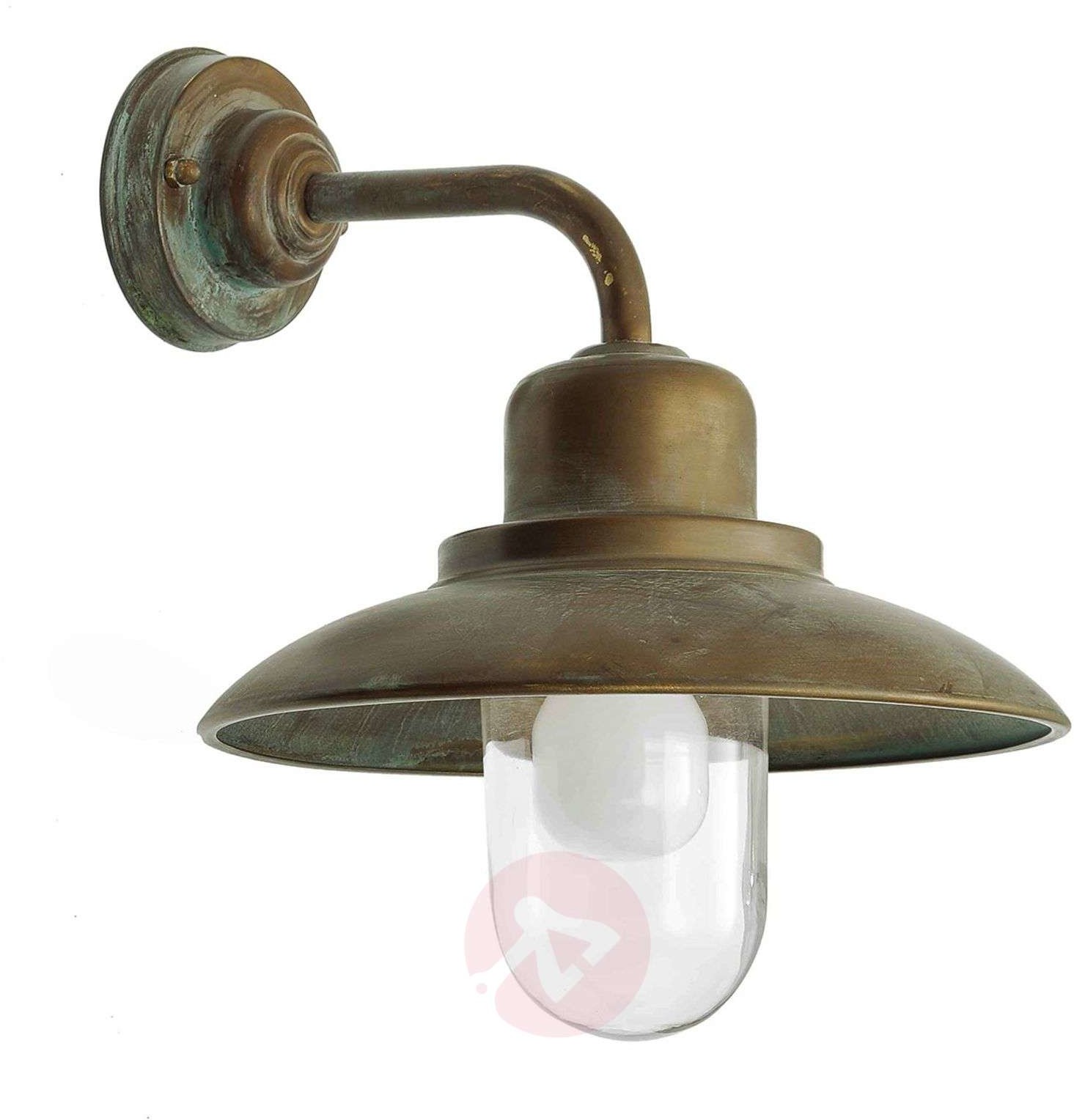 MORETTI Zewn. lampa ścienna SUSA, pat. odl.st.mosiądzu