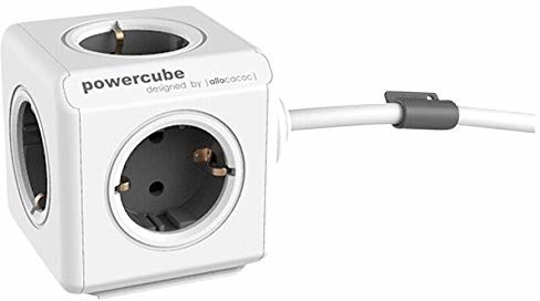 PowerCube Listwa zasilająca Allocacoc Allocacoc Extended incl.1.5 m Cable grey (1306GY/DEEXPC)