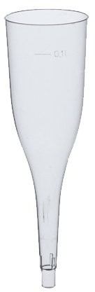 Papstar 12186 50 kieliszki do szampana, 0,1 l,  5 cm, 17,5 cm, przezroczyste 12186