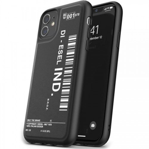 Diesel Etui Moulded Case Core Barcode FW20 iPhone 12 Mini, czarne 8718846084987