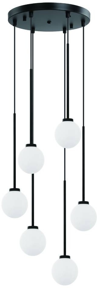 Orlicki Design Lampa wisząca 6 punktowa Ota VI szklane klosze kule - Ota VI