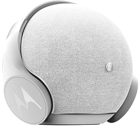 Motorola Sphere 2 in 1 głośniki i słuchawki stereo Bluetooth zestaw | zestaw słuchawkowy i zestaw głośnomówiący, biały/srebrny Motorola Sphere+