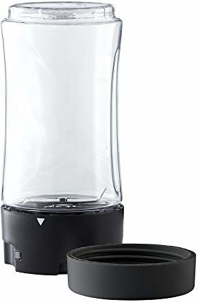 WMF KÜCHENminis Smoothie-to-go, mini mikser stojący z dwoma pojemnikami do miksowania/picia (0,6 litra, 300 W, cromargan)