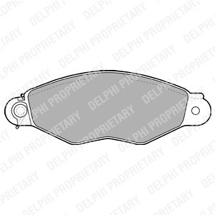 DELPHI Zestaw klocków hamulcowych, hamulce tarczowe LP1610