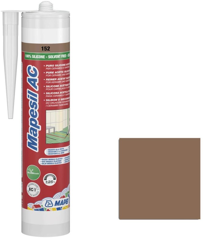 Mapei Silikon sanitarny 152 Brązowy 310 ml