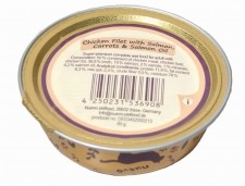 Nuevo 85g CHICKEN SALMON carrots oil dla kota
