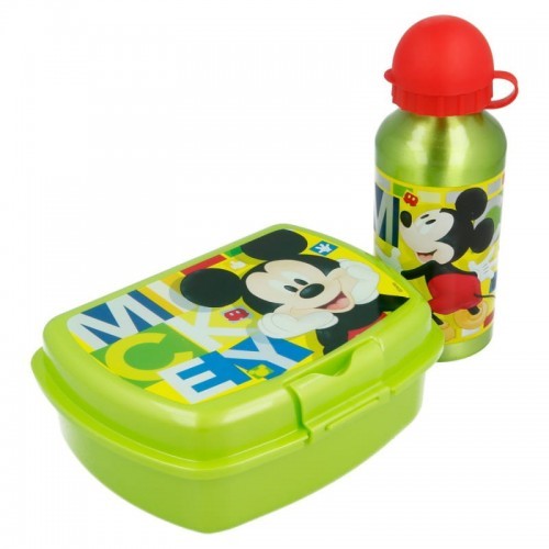 Mickey Mouse Mickey Mouse - Śniadaniówka + bidon aluminiowy 400 ml