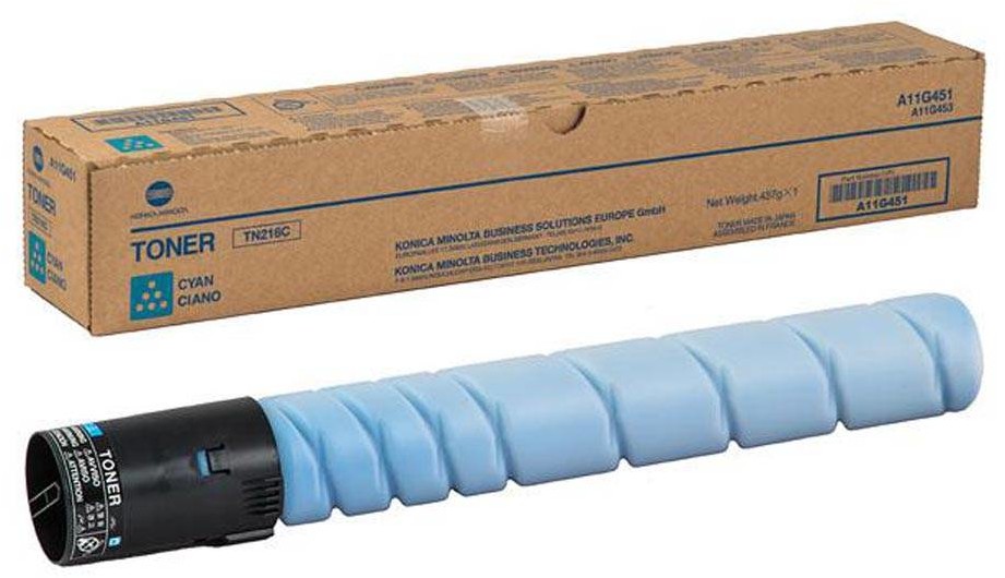 Konica Minolta Toner Oryginalny Bizhub C220 C280 TN216C Niebieski TN-216C