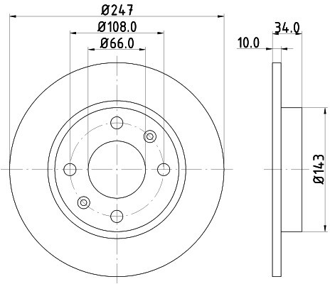 HELLA PAGID Tarcza hamulcowa PAGID 8DD355100-841
