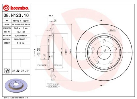BREMBO 08.N123.11