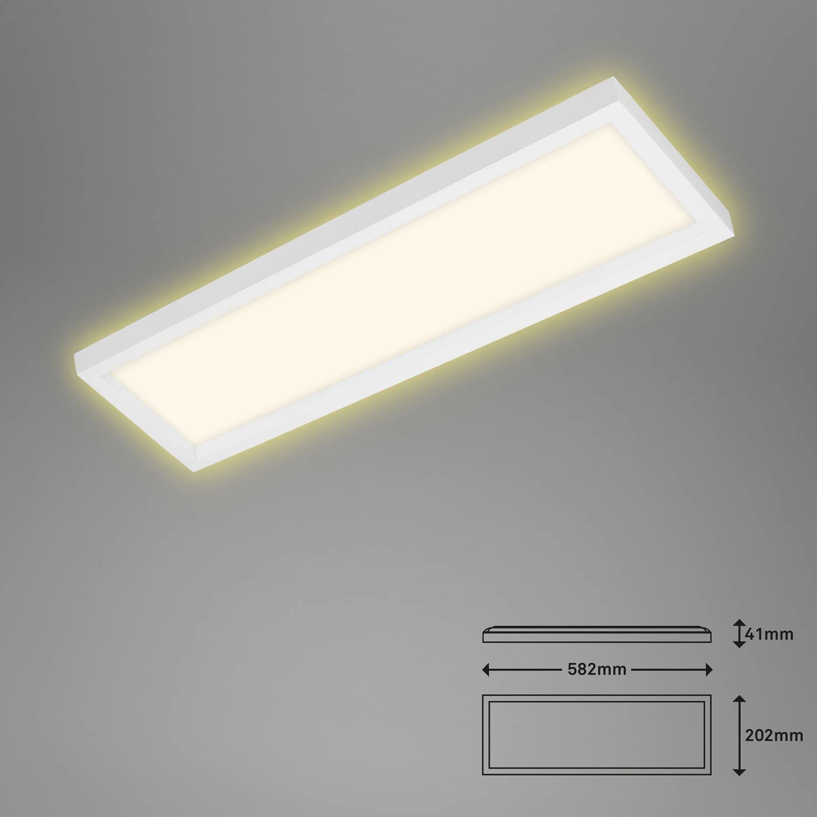 Briloner Lampa sufitowa LED 7365, 58 x 20 cm, biała