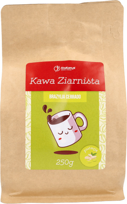 KruKam Kawa ziarnista Brazylia Cerrado pistacjowa 250g