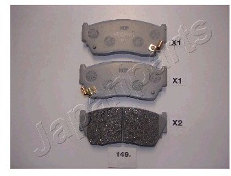 JAPANPARTS Zestaw klocków hamulcowych, hamulce tarczowe PA-149AF