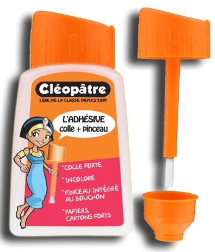 Cléopâtre cléo pâtre ad110p, butelka kleju przezroczysty silne z zatyczki pędzel 80 G AD110P