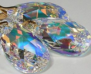 Arande SWAROVSKI komplet 28mm AURORA ZŁOTE SREBRO 1208234657