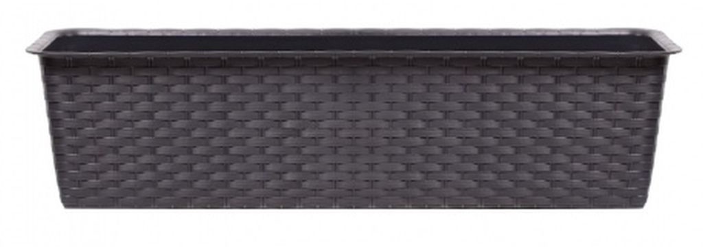 Prosperplast RATOLLA CASE Podłużna doniczka balkonowa 39,1x17,3x14,5cm umbra ISR400