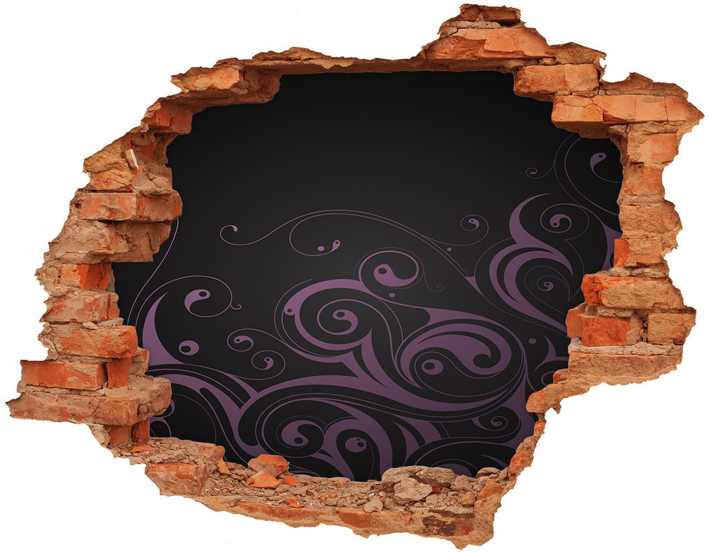 Wallmuralia.pl Dziura 3d fototapeta naklejka Ornamenty