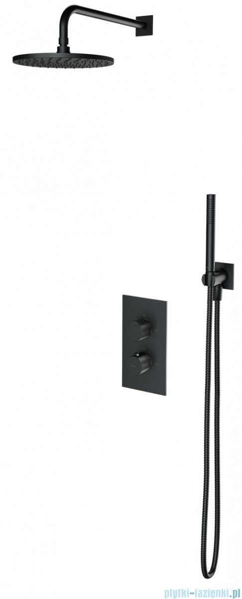 Omnires Contour system prysznicowy podtynkowy termostatyczny antracyt SYSCT11AT |