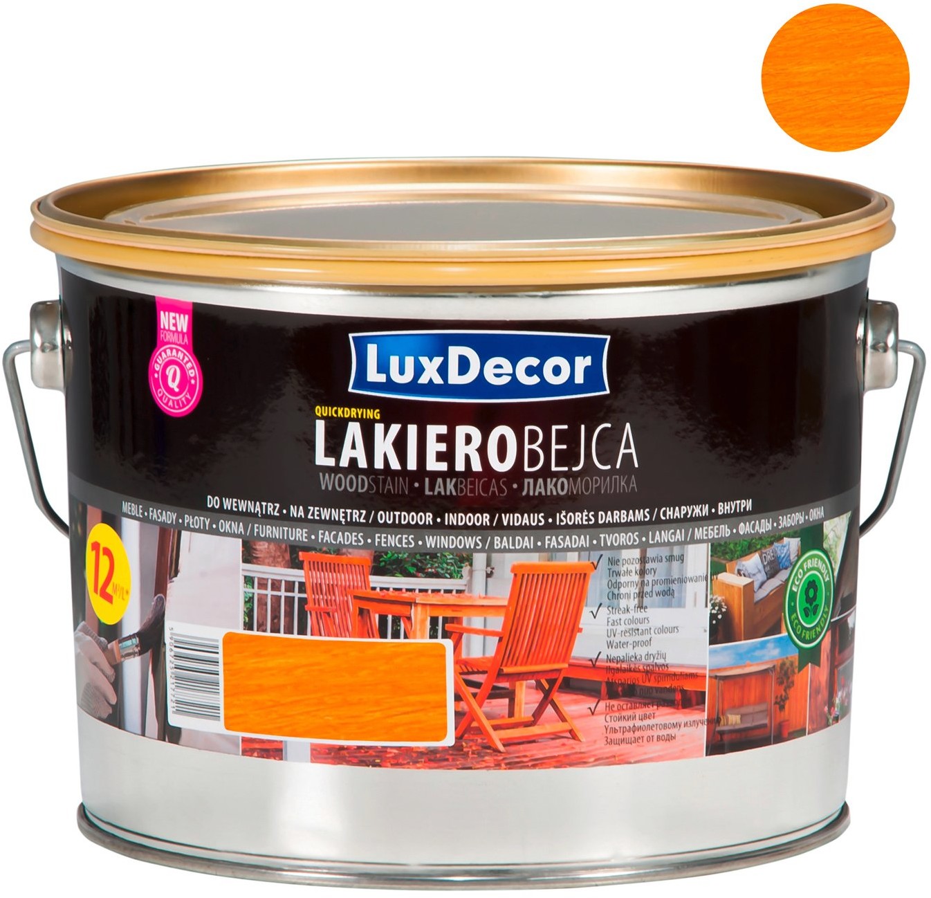 LuxDecor Lakierobejca do drewna sosna 2,5 l