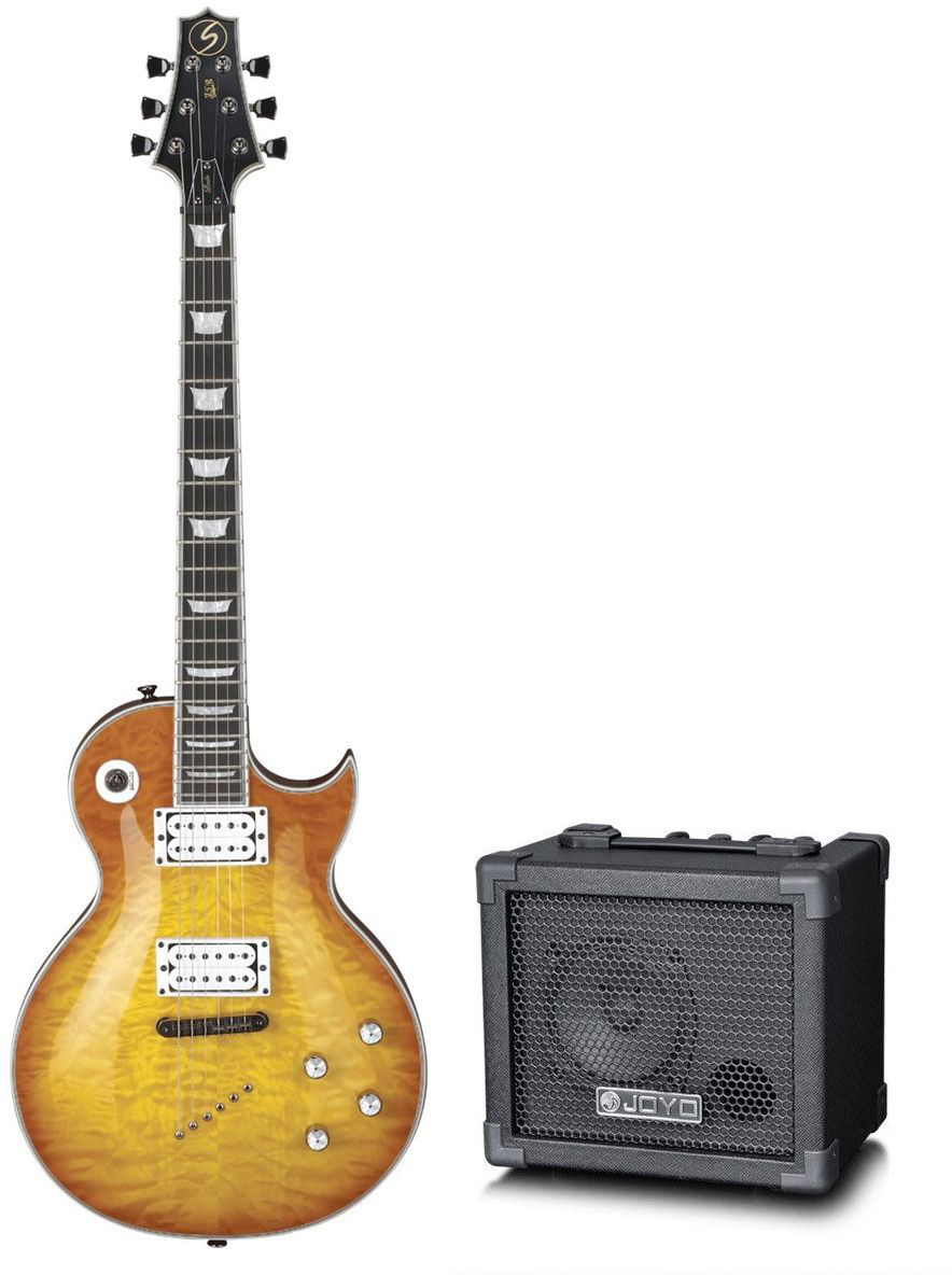 Samick Guitars LN 30 QM FTB - gitara elektryczna + piecyk 75618