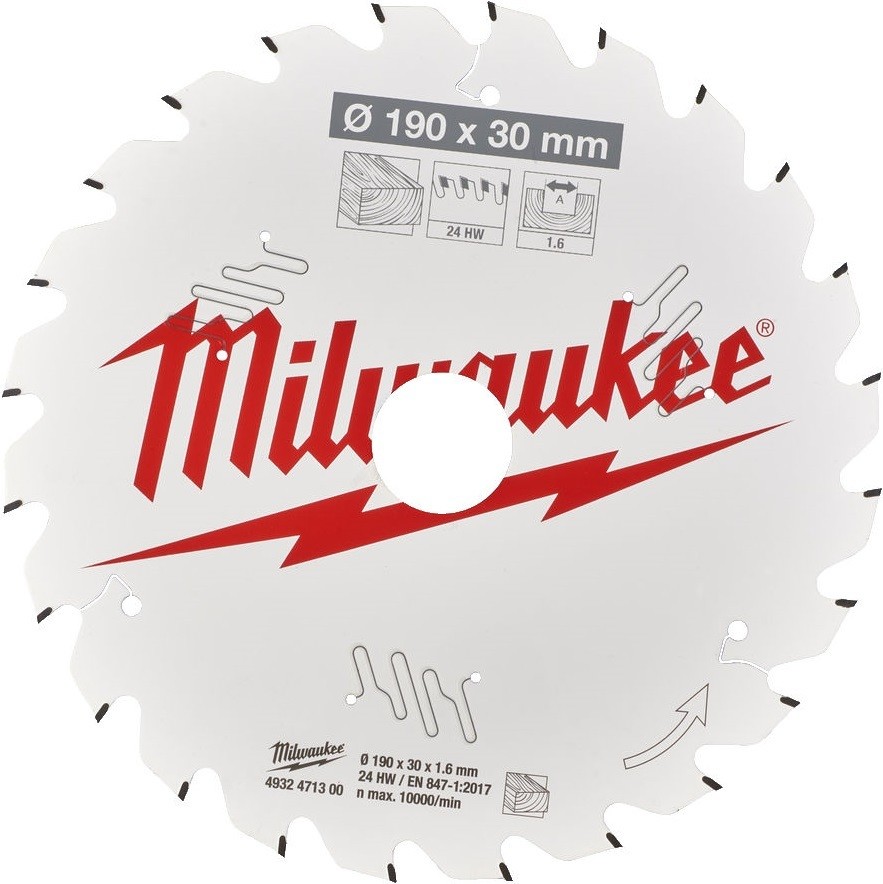 Milwaukee / Pozostałe / Akcesoria do elektronarzęd Tarcza zębata Milwaukee CSB P W 190 mm 4932471300