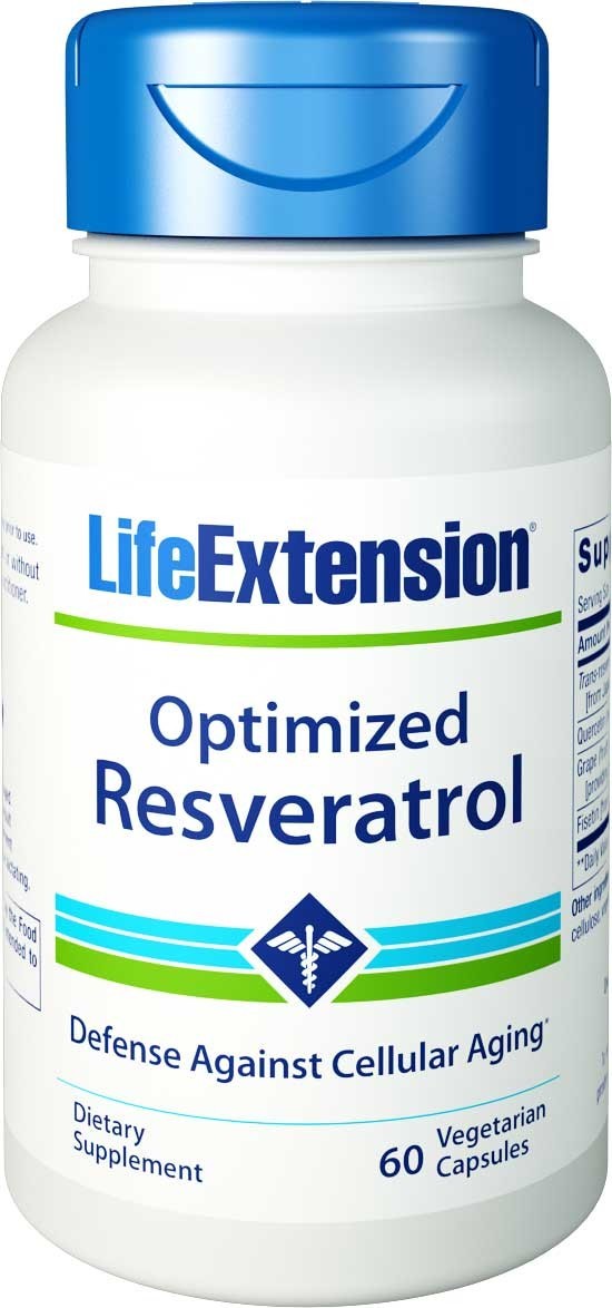 Life Extension Optymalizowany Resweratrol, 60 kaps.