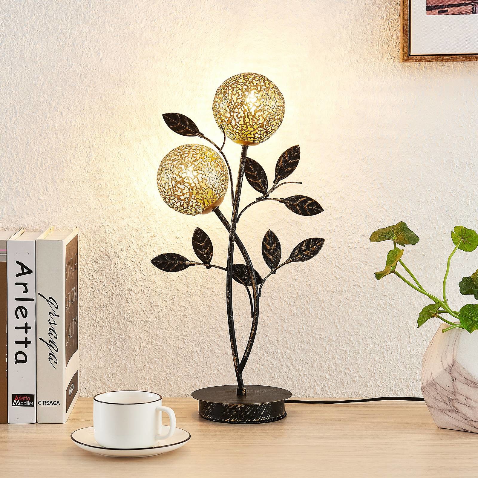 LUCANDE Lucande Evory lampa stołowa, 2-punktowa