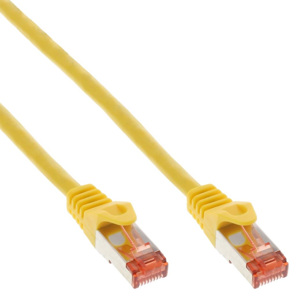 InLine Patchcord S/FTP PiMF Cat.6 250MHz Halogen free żółty 2m 76902Y