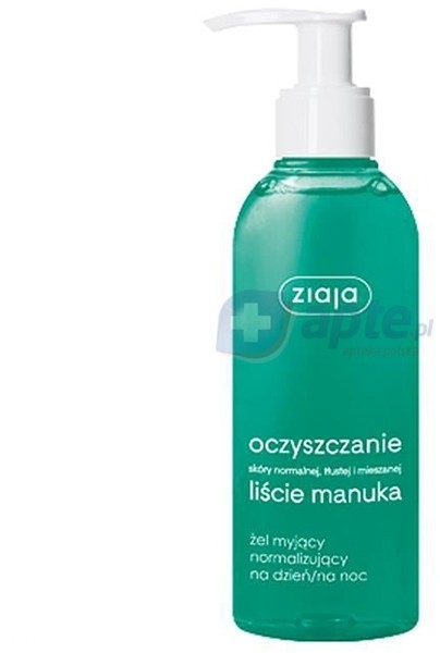 Ziaja tłusta, przetłuszczająca się Manuka żel myjący normalizujący 200ml