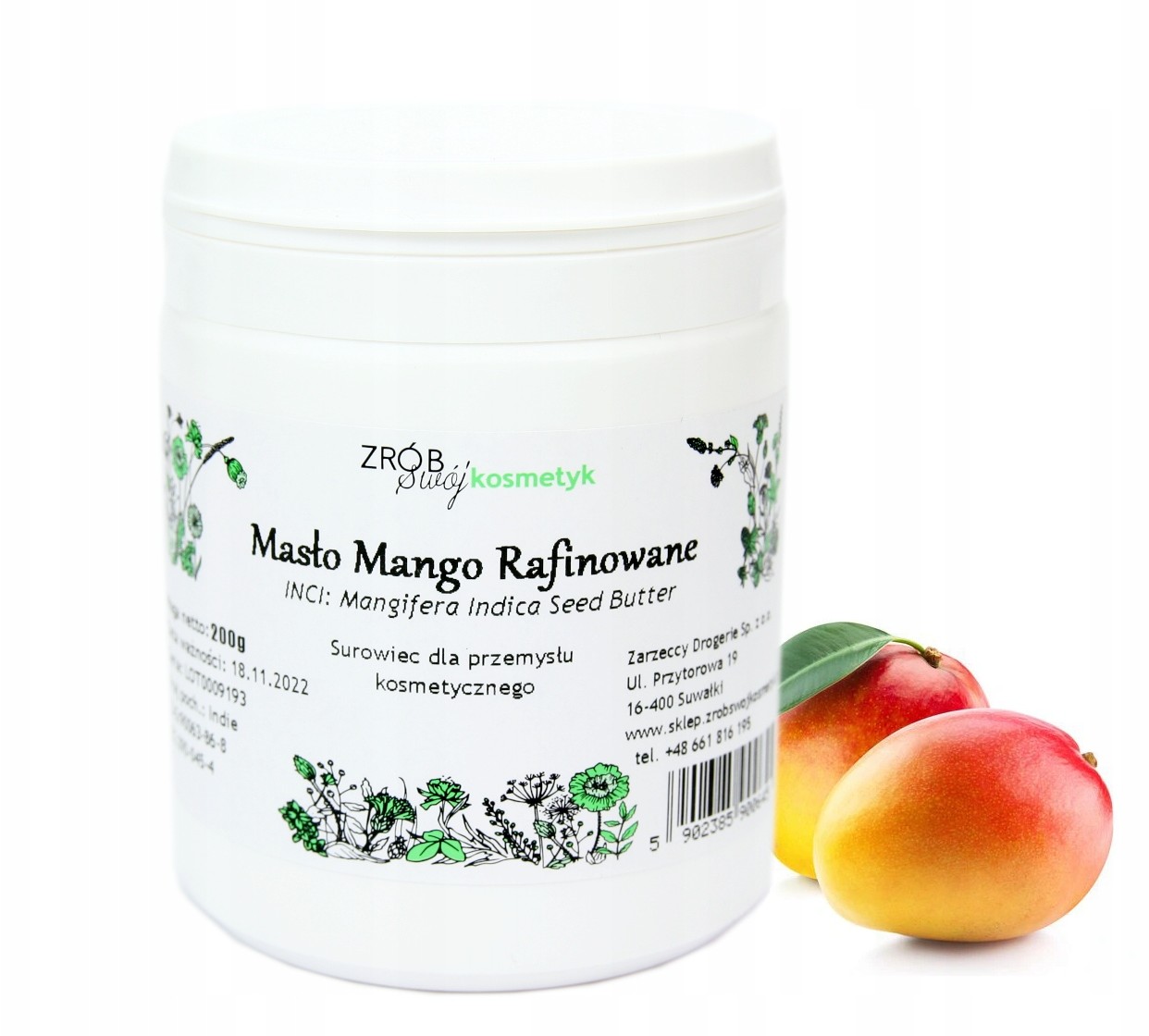 Mango Masło Rafinowane 200g Zsk