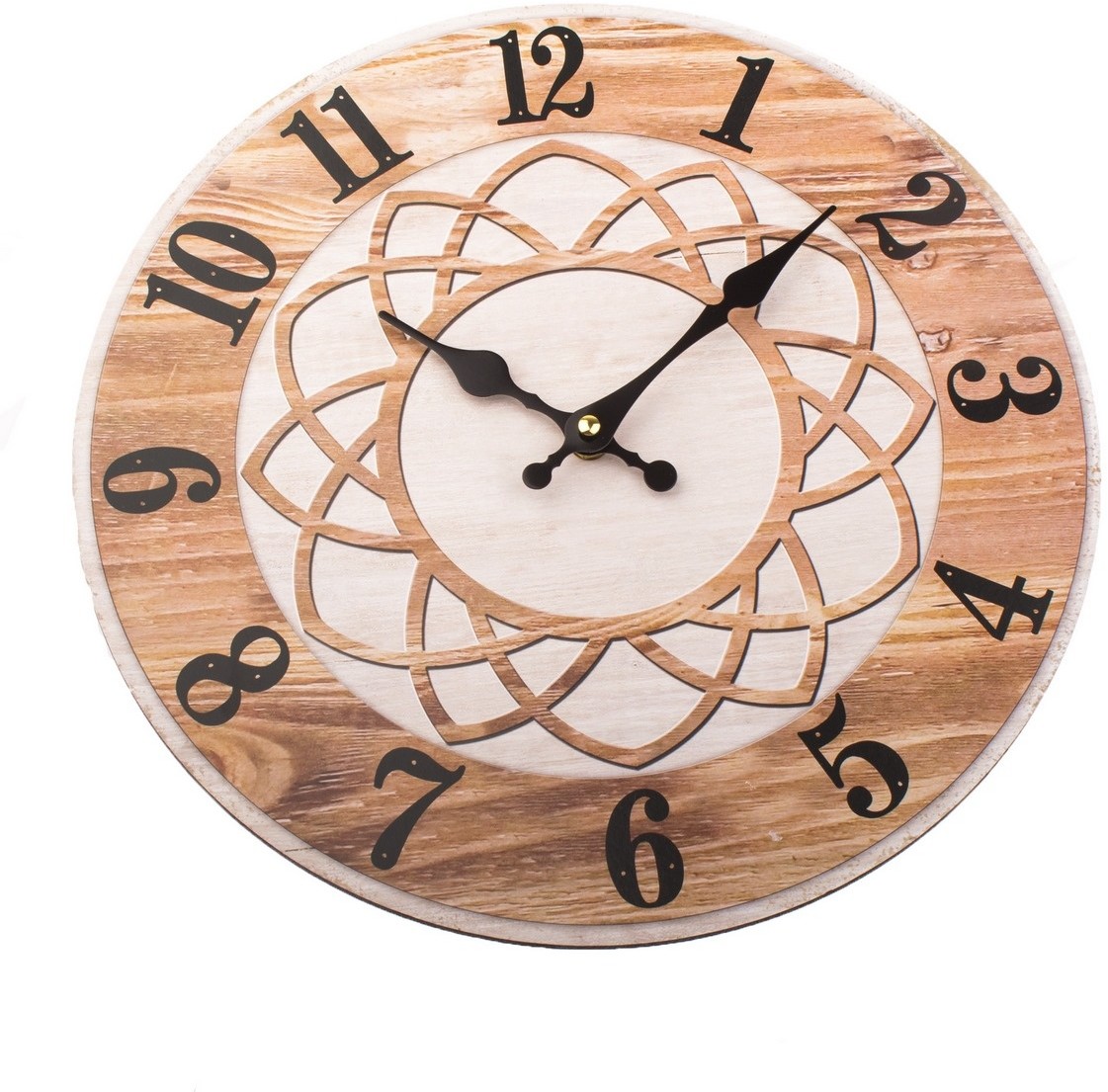 Zegar ścienny Mandala 34 cm, natural