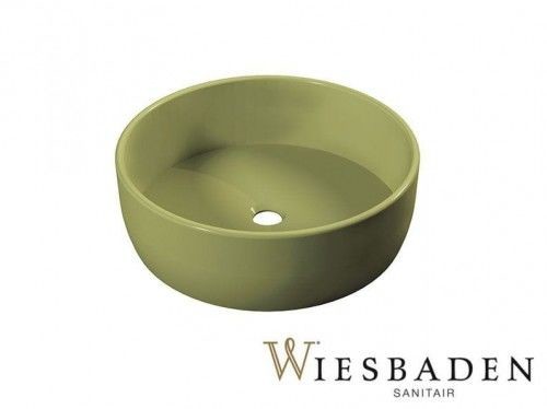 Wiesbaden Umywalka nablatowa ceramiczna 37 cm ARENA jasnozielona 32.2100