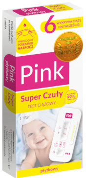 Domowe Laboratorium Test ciążowy Pink - super czuły test płytkowy