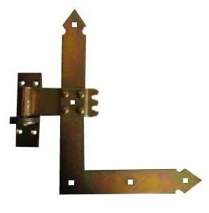 Zawias Drzwiowy Kątowy Ocynkowany 300MM 2 Sztuki