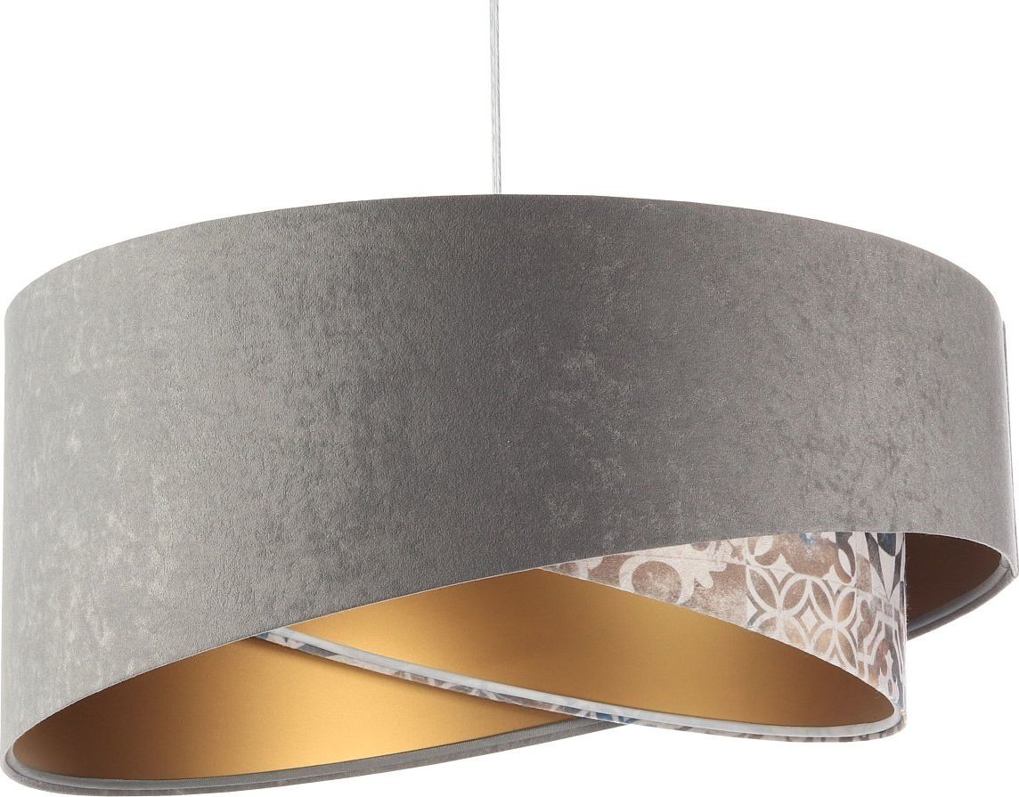 Koncept BPS Lampa wisząca BPS Lampa wisząca ASHES szara/złota BP-060-146