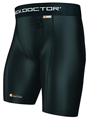 Shock Doctor shockdoctor torba męska na kompresji ochraniacz krocza Short z Cup bez Cup, czarny, XXL 220-BK-XXL