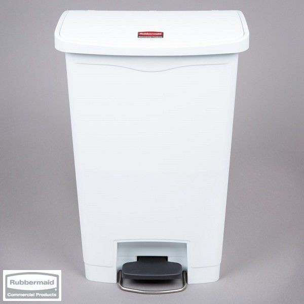 Rubbermaid Kosz Slim Jim Step-On 50L Resin Containers white 1883557
